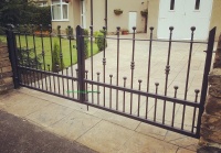 Wharfe Wrought Iron Metal Driveway Gate